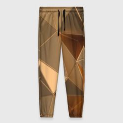 Женские брюки 3D Золотые 3D треугольники
