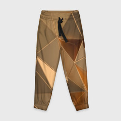 Детские брюки 3D Золотые 3D треугольники