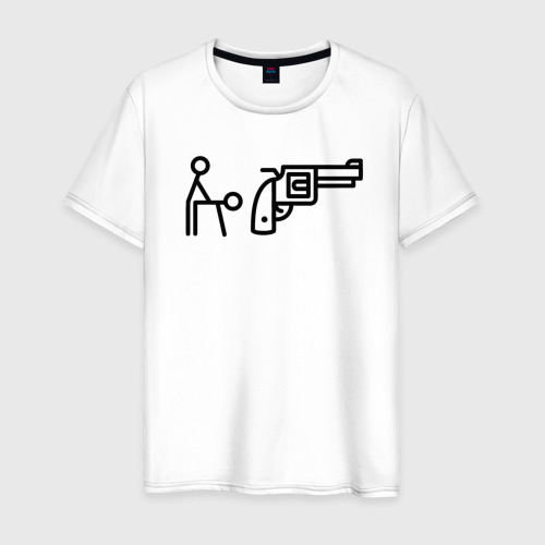Мужская футболка из хлопка с принтом Sex Pistols знаками, вид спереди №1