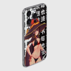 Чехол для iPhone 15 Pro силиконовый с защитой камеры Мегумин коносуба секси Богиня благословляет этот прекрасный мир - фото 2