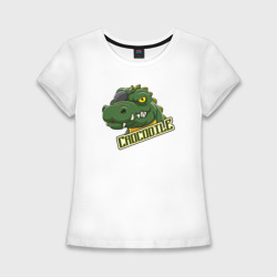Женская футболка хлопок Slim Pirate сrocodile