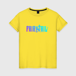 Женская футболка хлопок Fairy tail neon