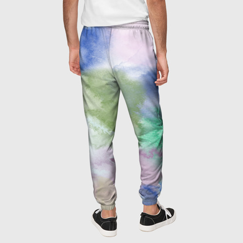 Мужские брюки 3D Акварельная текстура, цвет 3D печать - фото 5
