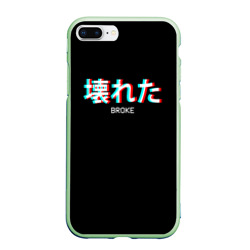 Чехол для iPhone 7Plus/8 Plus матовый Broke Неоновые иероглифы