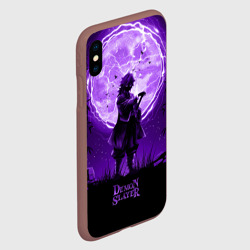Чехол для iPhone XS Max матовый Клинок, рассекающий демонов Гию Томиока - фото 2
