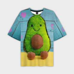 Мужская футболка oversize 3D Avocado print