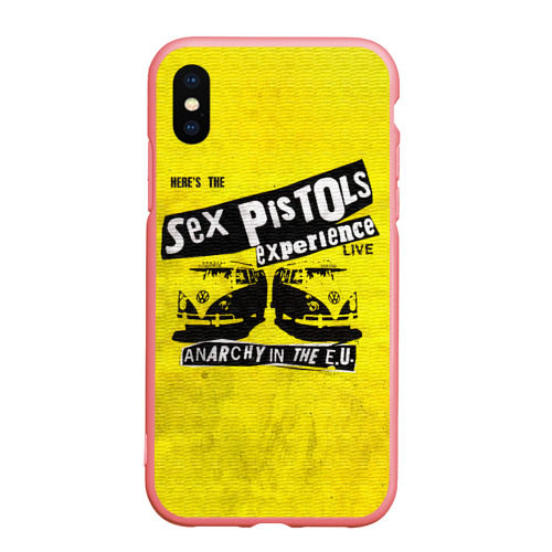 Чехол для iPhone XS Max матовый Sex Pistols experience live, цвет баблгам