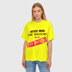 Женская футболка oversize 3D Never Mind the Bollocks, Heres the Sex Pistols - фото 2