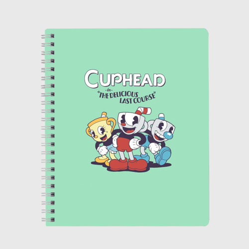 Тетрадь Cuphead: The Delicious Last Course, цвет крупная клетка