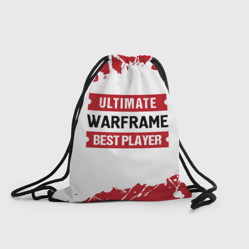 Рюкзак-мешок 3D Warframe: таблички Best Player и Ultimate