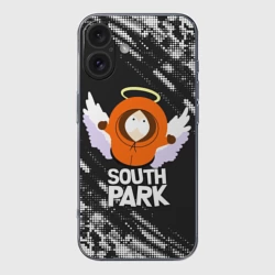 Чехол для iPhone 16 силиконовый с защитой камеры Южный Парк - Кенни Kenny ангел