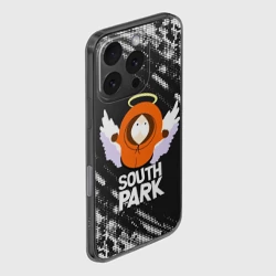 Чехол для iPhone 16 Pro силиконовый с защитой камеры Южный Парк - Кенни Kenny ангел - фото 2