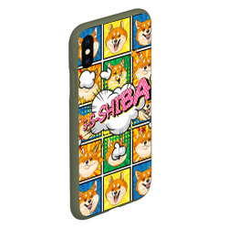 Чехол для iPhone XS Max матовый Pop art shiba inu - фото 2