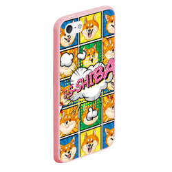 Чехол для iPhone 5/5S матовый Pop art shiba inu - фото 2