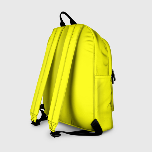 Рюкзак 3D Однотонный неоновый лимонный желтый тон - фото 2
