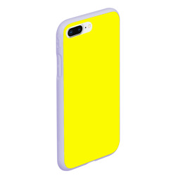 Чехол для iPhone 7Plus/8 Plus матовый Однотонный неоновый лимонный желтый тон - фото 2