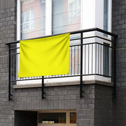 Флаг-баннер Однотонный неоновый лимонный желтый тон - фото 2