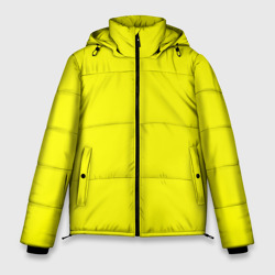 Мужская зимняя куртка 3D Однотонный неоновый лимонный желтый тон