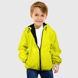Детская куртка 3D Однотонный неоновый лимонный желтый тон - фото 2