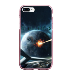 Чехол для iPhone 7Plus/8 Plus матовый Stellaris взрыв звезды лучом с космического корабля
