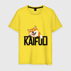 Мужская футболка хлопок Kaifuli shiba inu