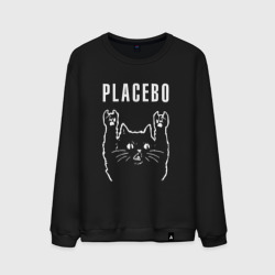 Мужской свитшот хлопок Placebo рок кот