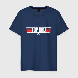Лучший папа - top dad – Мужская футболка хлопок с принтом купить со скидкой в -20%