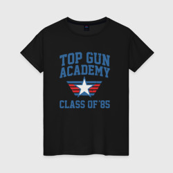 Женская футболка хлопок TOP Gun Academy Class of 85