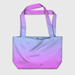 Голубо-розовый градиент – Пляжная сумка с принтом купить