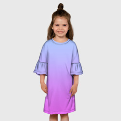 Детское платье 3D Голубо-розовый градиент - фото 2
