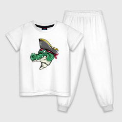 Детская пижама хлопок Крокодил пират