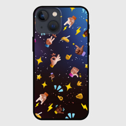 Чехол для iPhone 13 mini Смайлики - Emoji Hands