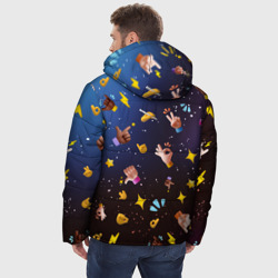 Мужская зимняя куртка 3D Смайлики - Emoji Hands - фото 2