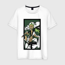 Мужская футболка хлопок Зоро самурай из Ван писа