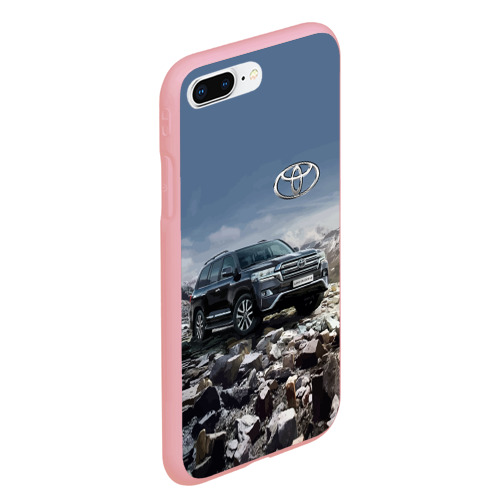 Чехол для iPhone 7Plus/8 Plus матовый Toyota Land Cruiser 200 V8, цвет баблгам - фото 3