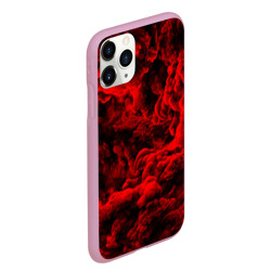 Чехол для iPhone 11 Pro Max матовый Красный дым Red Smoke Красные облака - фото 2