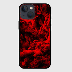 Чехол для iPhone 13 mini Красный дым Red Smoke Красные облака