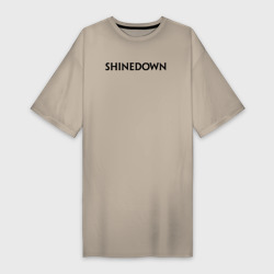 Платье-футболка хлопок Shinedown лого