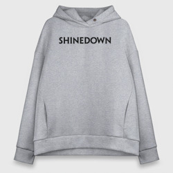 Женское худи Oversize хлопок Shinedown лого