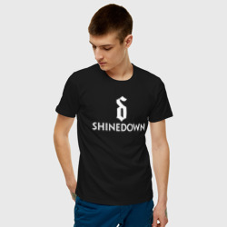 Мужская футболка хлопок Shinedown логотип с эмблемой - фото 2
