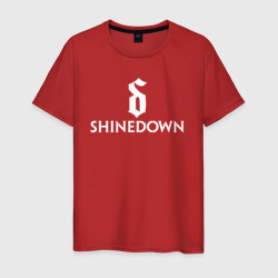 Мужская футболка хлопок Shinedown логотип с эмблемой