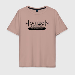 Мужская футболка хлопок Oversize Horizon forbidden west - logo