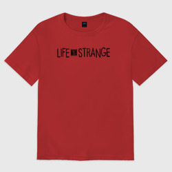 Женская футболка хлопок Oversize Life Is Strange Game logo