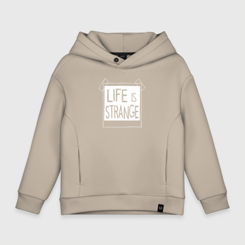 Детское худи Oversize хлопок Life Is Strange - games, цвет миндальный