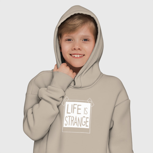 Детское худи Oversize хлопок Life Is Strange - games, цвет миндальный - фото 12