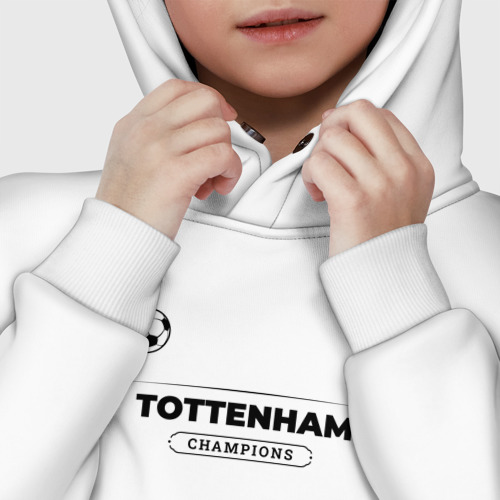 Детское худи Oversize хлопок Tottenham Униформа Чемпионов, цвет белый - фото 7