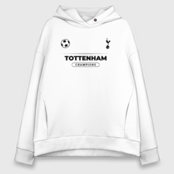 Женское худи Oversize хлопок Tottenham Униформа Чемпионов