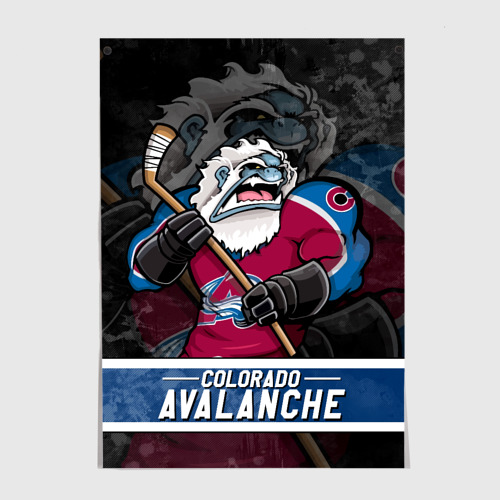 Постер Colorado Avalanche Колорадо Эвеланш Маскот