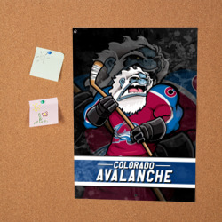 Постер Colorado Avalanche Колорадо Эвеланш Маскот - фото 2