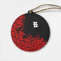 Деревянная игрушка круг Zenless Zone Zero капля арт